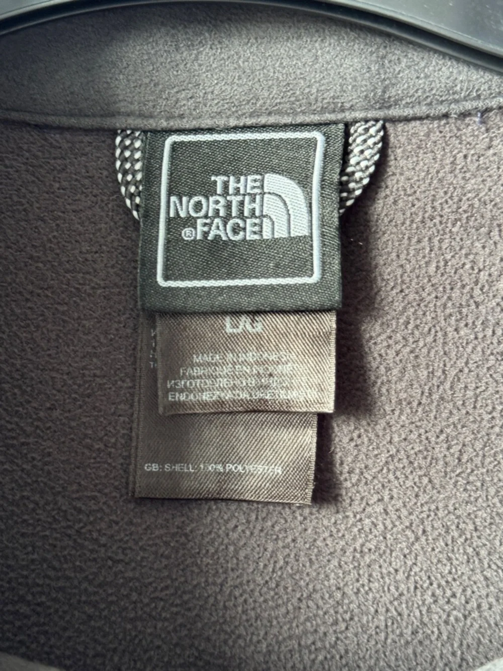 The North Face Men's Large Periwinkle Blue Fleece Jacket - Full Zip - TKA 100